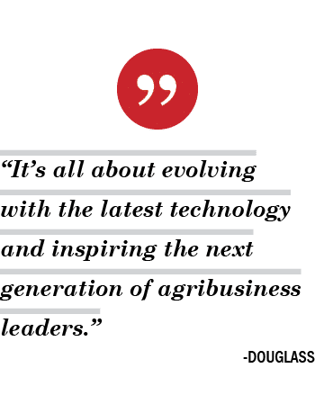 ￼ “It’s all about evolving with the latest technology and inspiring the next generation of agribusiness leaders.” dou...